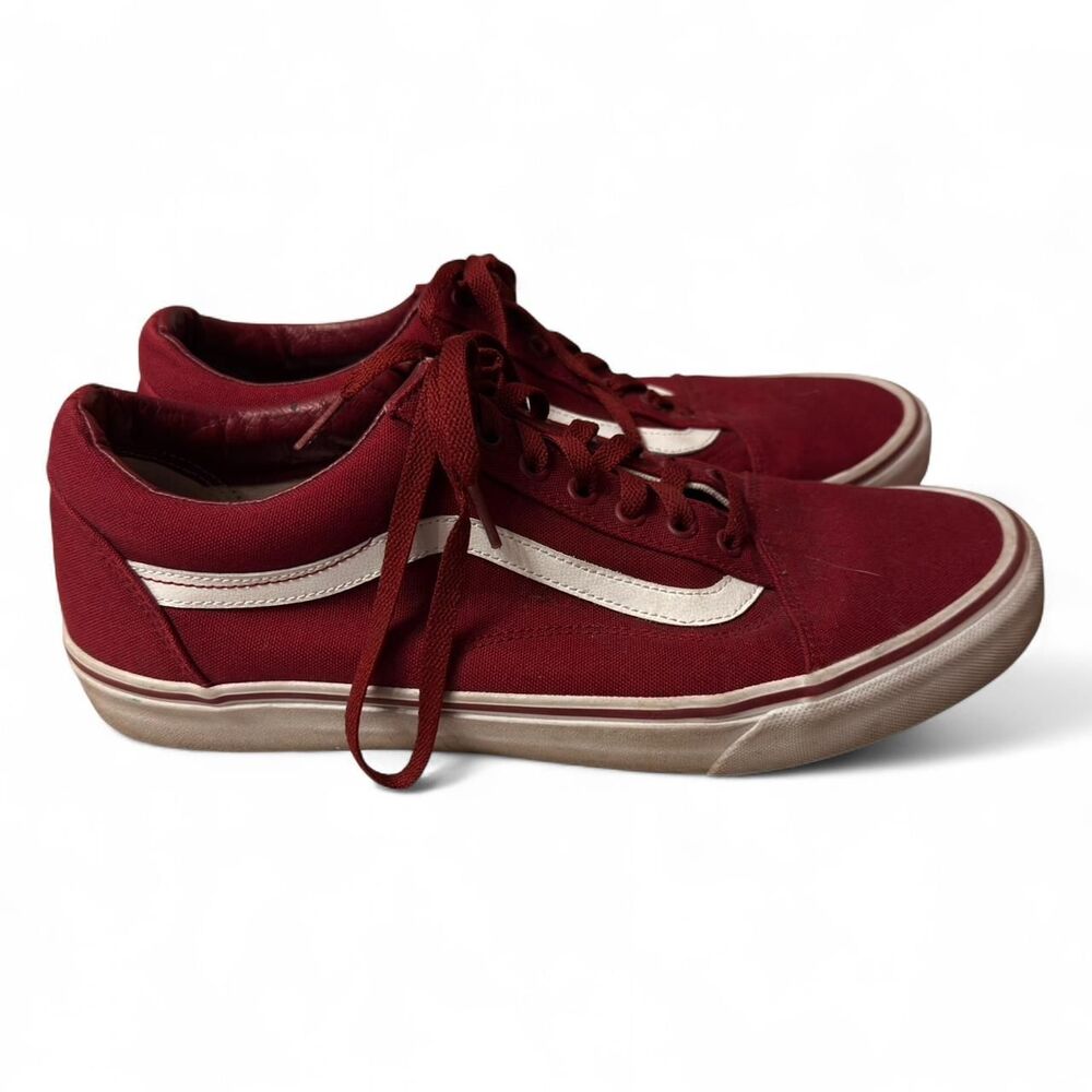 (2018-2023) Vans Old Skool Skate Shoes - Burgundy - US 13